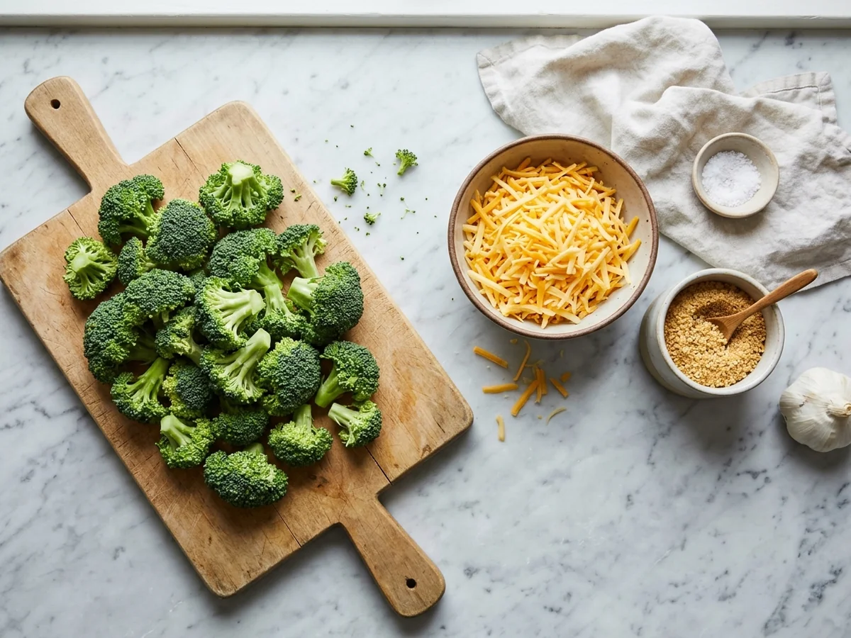 Ingredients for Broccoli Casserole - cheesy broccoli casserole