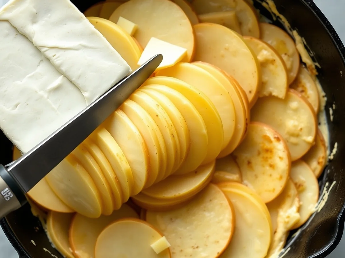 Assembly and Baking Techniques - creamy potato and brie bake
