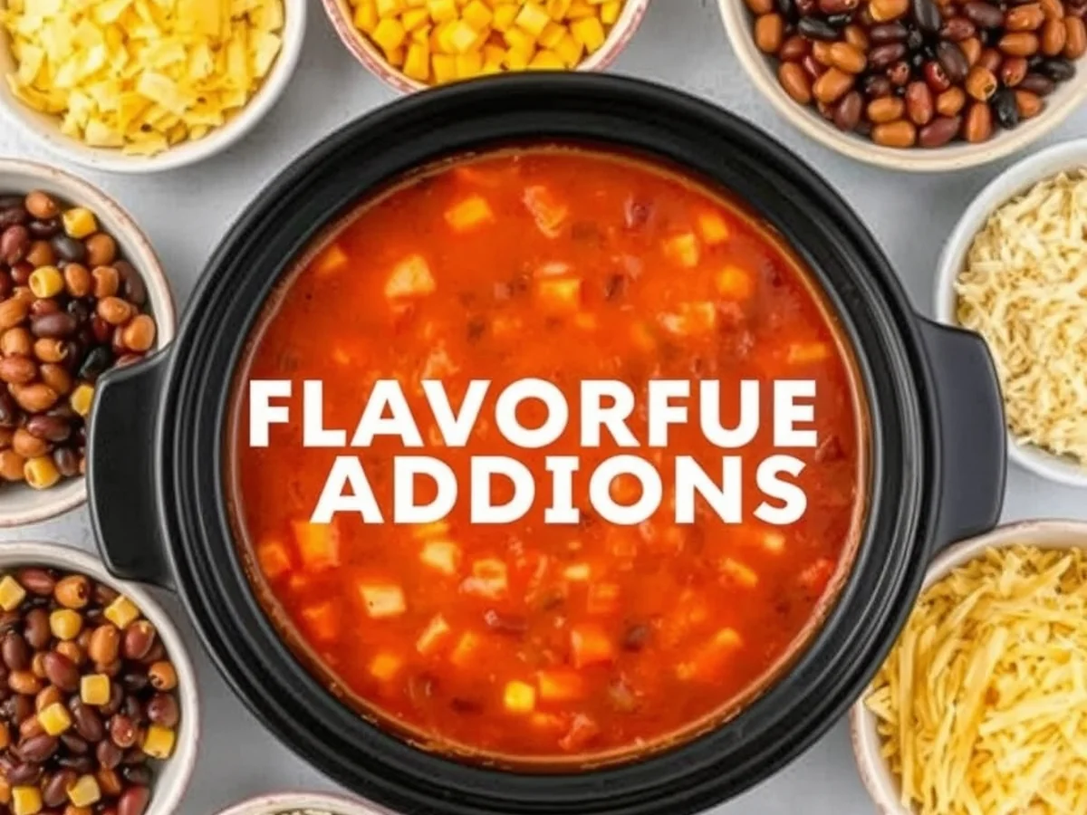 Flavorful Additions - crockpot chicken fajita soup