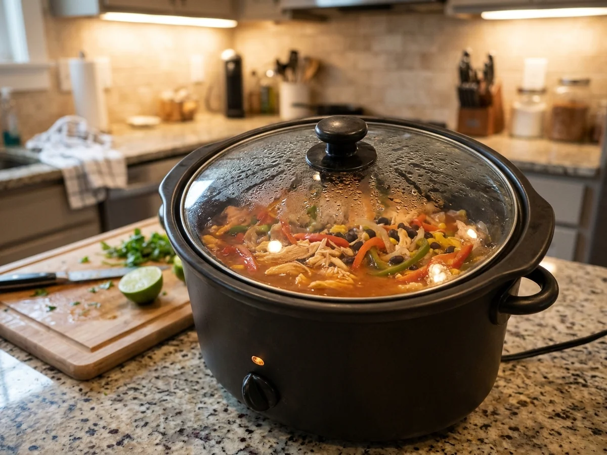 Slow Cooking The Fajita Soup - crockpot chicken fajita soup