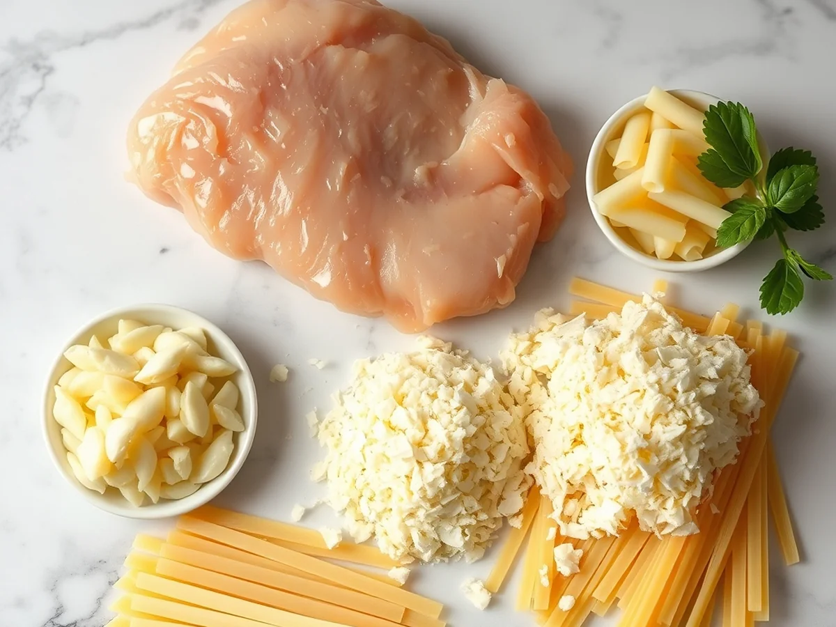 Garlic Parmesan Chicken Ingredients - garlic parmesan chicken and pasta