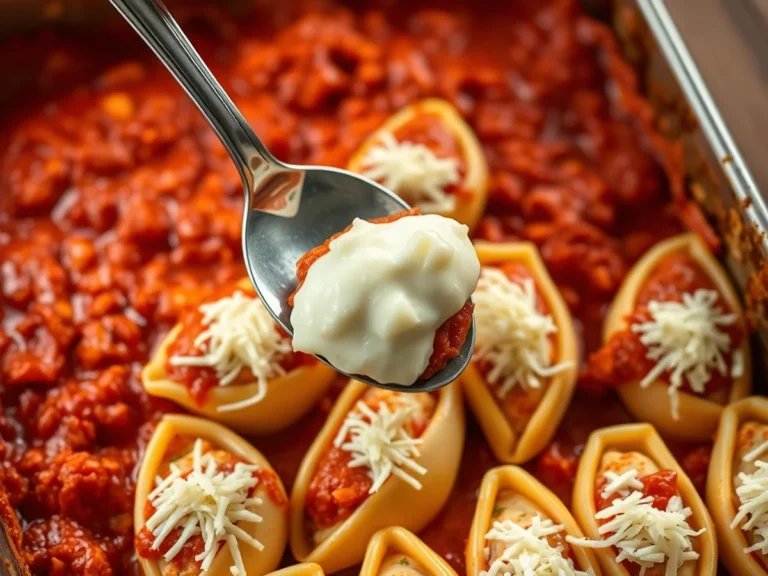 Lasagna Stuffed Pasta Shells Recipe - lasagna stuffed pasta shells