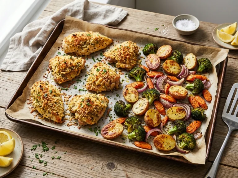 Parmesan Crusted Chicken Sheet Pan Dinner - parmesan crusted chicken sheet pan dinner