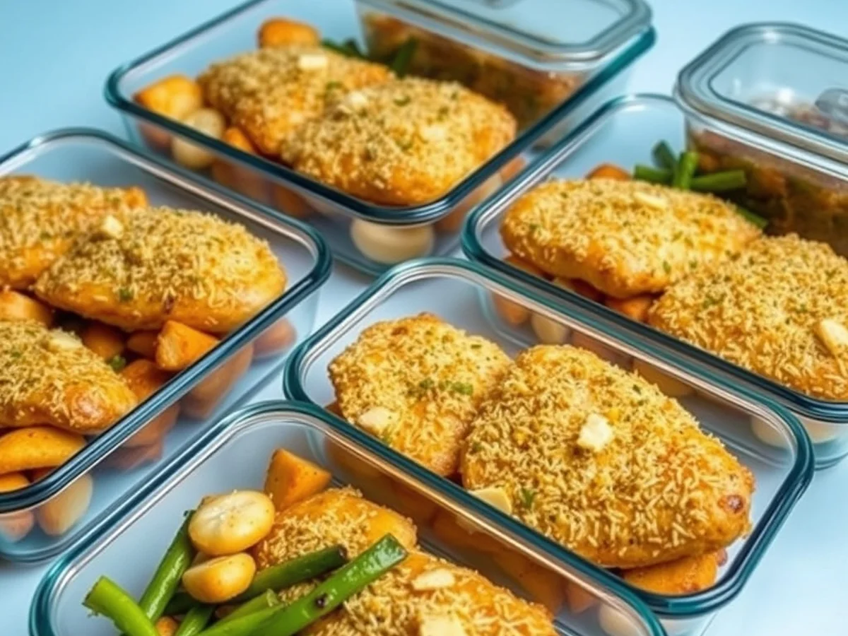 Meal Prep and Storage Tips - parmesan crusted chicken sheet pan dinner