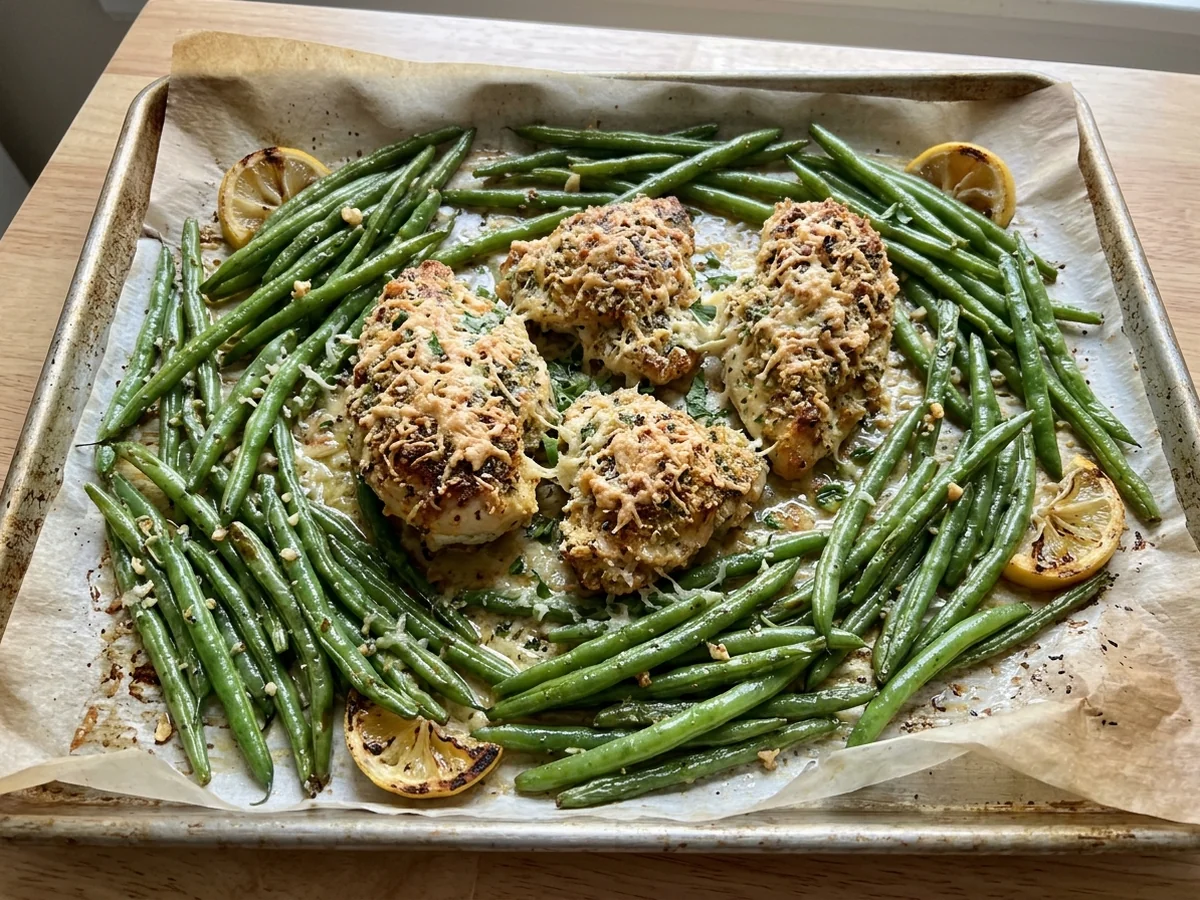 Selecting Complementary Vegetables - parmesan crusted chicken sheet pan dinner